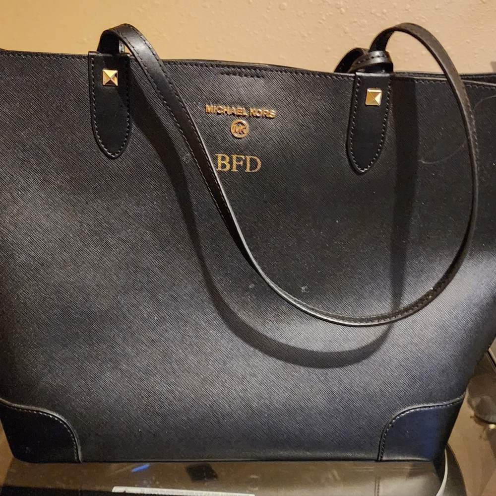 Michael Kors Edith Large Tote w/Removable Pouch-new w/o tags MONOGRAMMED "BFD"